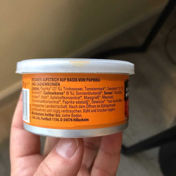 photo of Kaufland Take it Veggie Paprika-Cashew Spread shared by @vegvale on  19 Mar 2022 - review