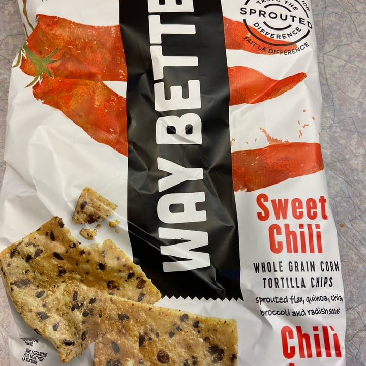 photo of Way Better Snacks Sweet Chili tortilla chips shared by @lennyslair on  11 Nov 2021 - review