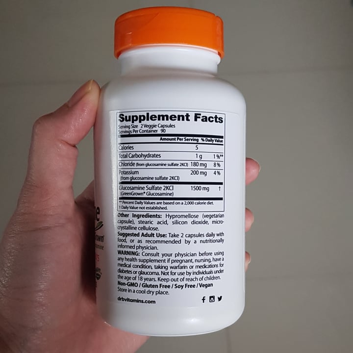 photo of Doctor's Best Vegan Glucosamine Sulfate shared by @brendagzz on  10 Jan 2022 - review