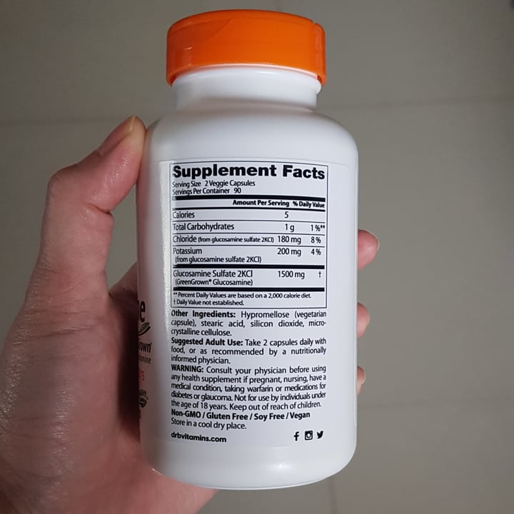 review photo of Doctor's Best Vegan Glucosamine Sulfate shared by @brendagzz on 10 Jan 2022 - review