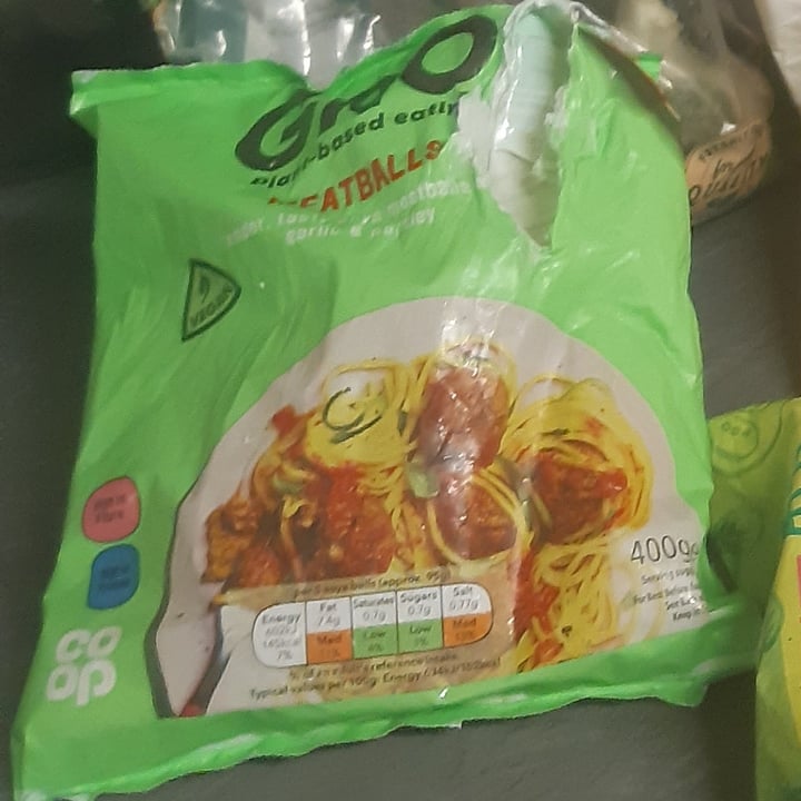 photo of GRO Meatballs shared by @veganmickymj on  16 Oct 2021 - review