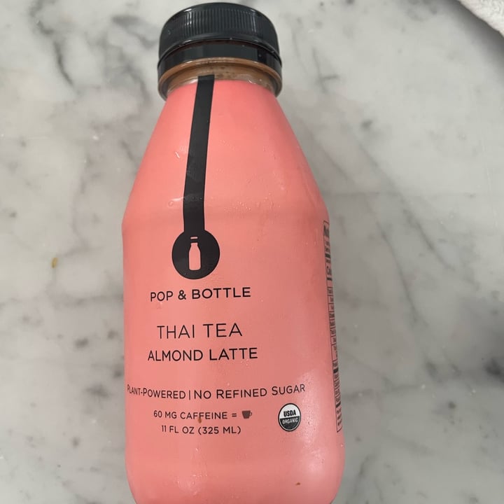 photo of Pop & Bottle Thai Tea Almond Latte shared by @veg4n on  03 Oct 2021 - review