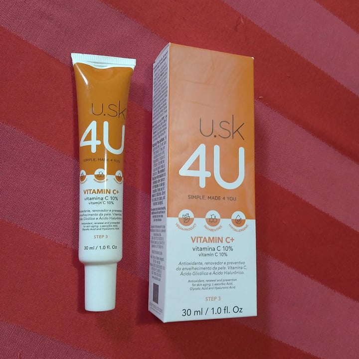 photo of U.sk 4U Vitamina C 10% shared by @aplcarrera on  17 Aug 2022 - review