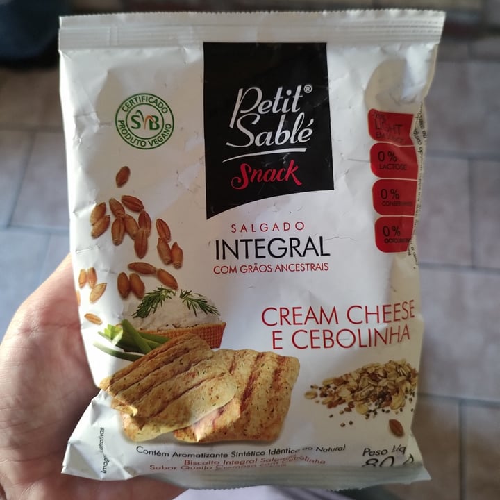 photo of Petit Sablé Snack Cream Cheese E Cebolinha shared by @m4gnus on  05 Nov 2022 - review