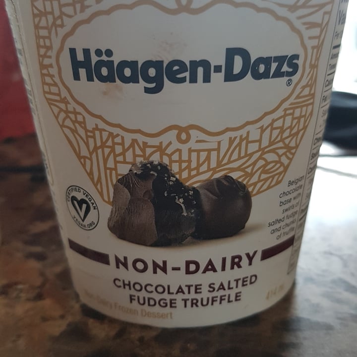photo of Häagen-Dazs Chocolate Salted Fudge Truffle shared by @philthevegan120 on  03 Nov 2021 - review