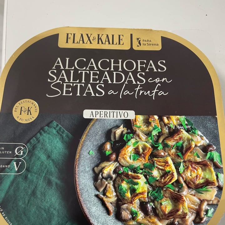 photo of Flax & Kale Alcachofas salteadas con setas a la trufa shared by @ggj on  07 Dec 2022 - review