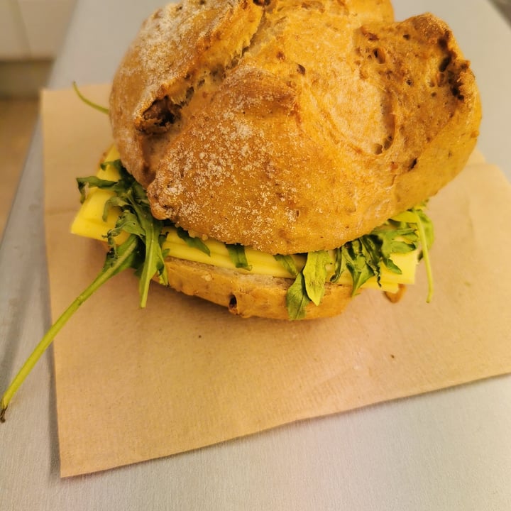 review photo of Enzian vegane Bäckerei Vegan cheese and arugula sandwich shared by @mayaralila on 30 Jun 2021 - review