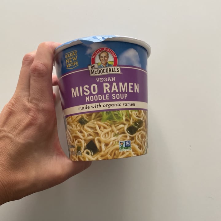 photo of Dr McDougall's  Right Foods Vegan Miso Ramen Noodle Soup shared by @ashrh03 on  24 Aug 2021 - review