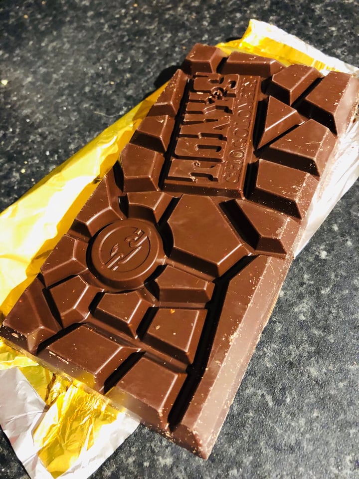 photo of Tony’s Chocolonely Dark Almond Sea Salt 51% shared by @laurax112 on  27 Apr 2019 - review