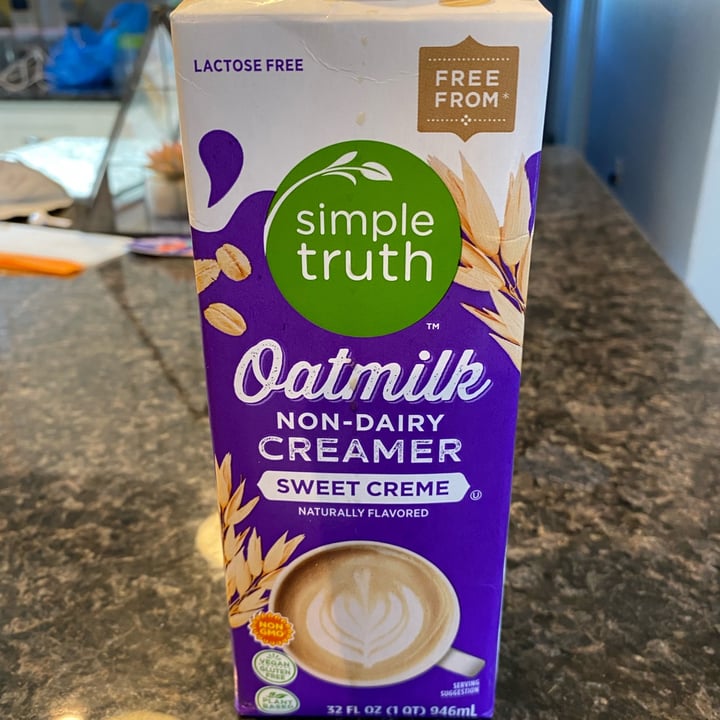 photo of Simple Truth oatmilk nondairy creamer shared by @samlovesplants on  08 May 2022 - review