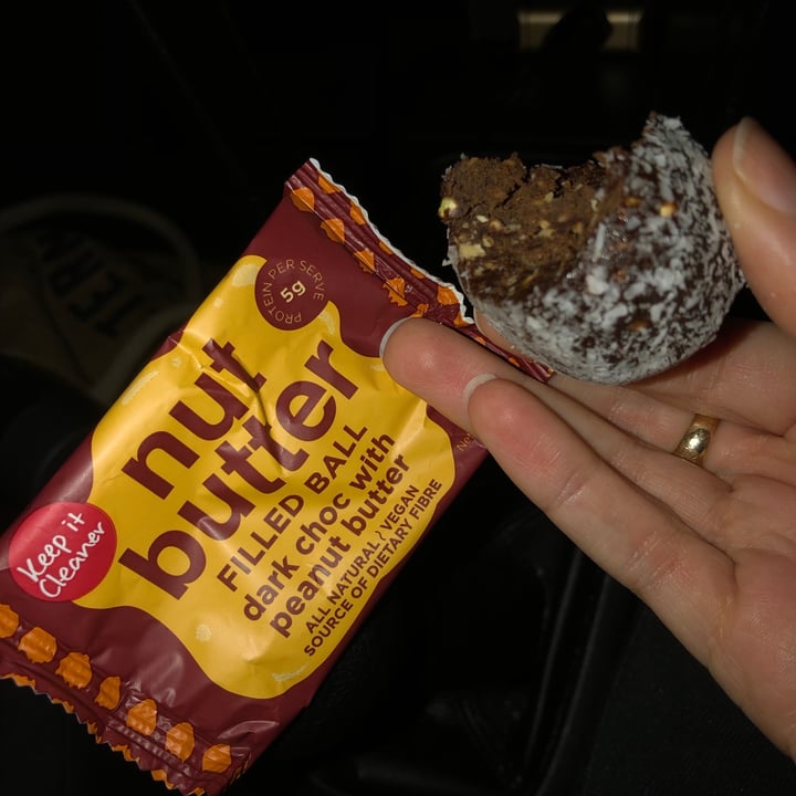 photo of Keep It Cleaner Nut Butter Filled Ball - Dark Choc With Peanut Butter shared by @veganmadeeasy on  12 Nov 2020 - review
