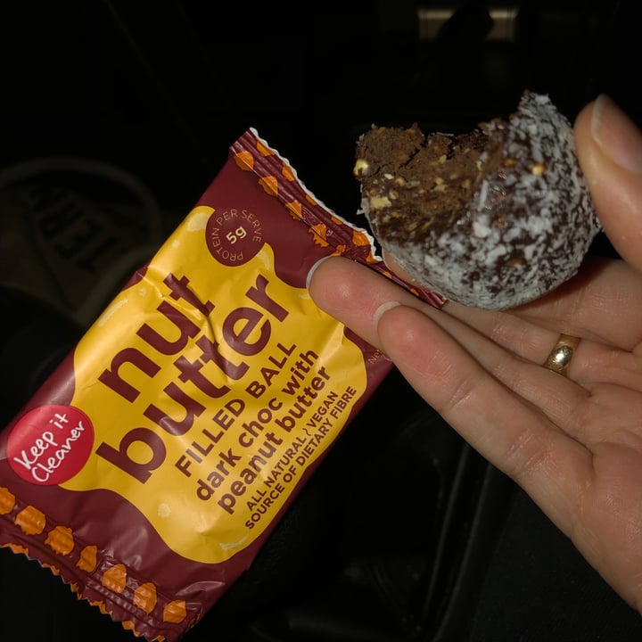review photo of Keep It Cleaner Nut Butter Filled Ball - Dark Choc With Peanut Butter shared by @veganmadeeasy on 12 Nov 2020 - review