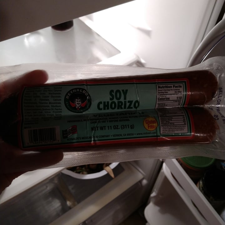 photo of Reynaldo’s Soy chorizo shared by @jweaver on  29 Apr 2020 - review