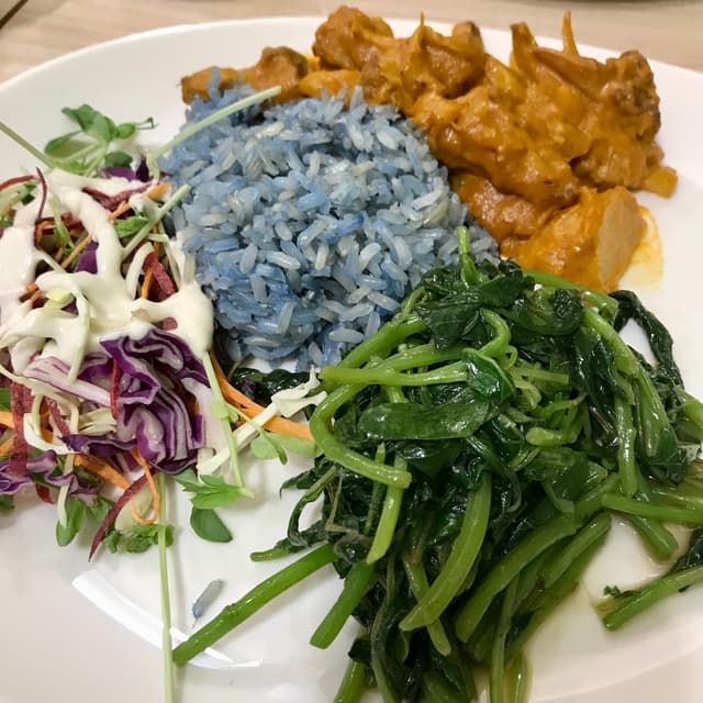 Photo of the dish “Rendang Orchid Organic Brown Rice Set Meal”