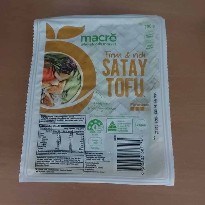 review photo of Macro Wholefoods Market Firm and rich satay tofu shared by @lianz on 19 Sep 2021 - review