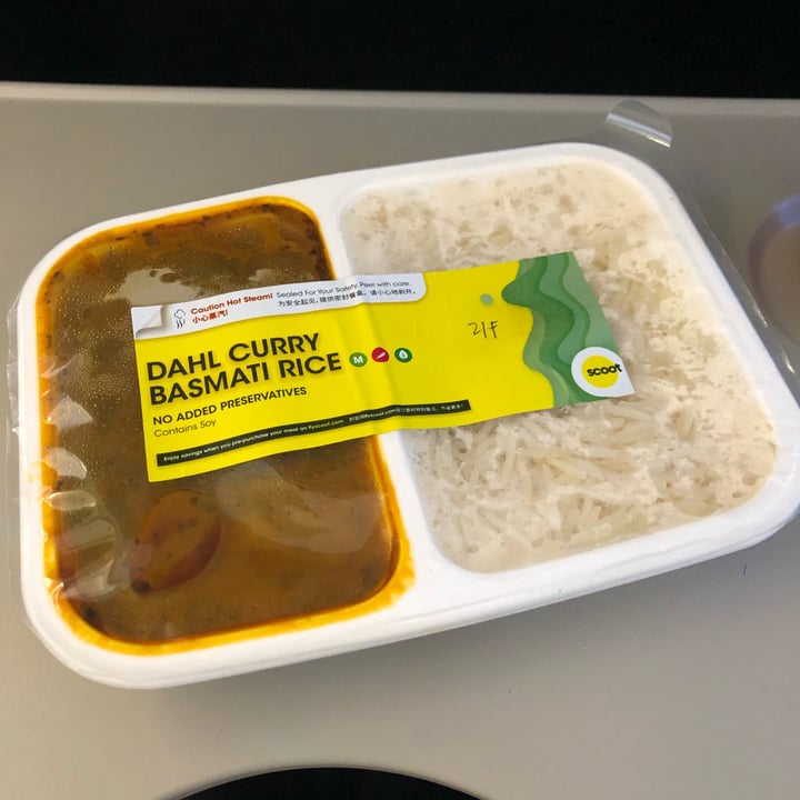 Scoot Airlines Dahl Curry Basmati Rice Review abillion