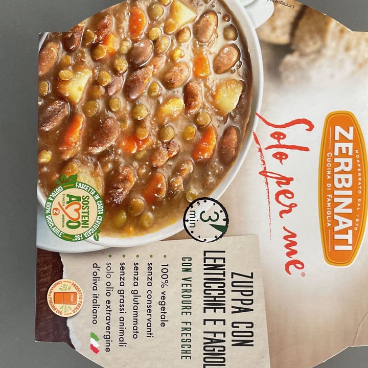review photo of Zerbinati Zuppa con lenticchie e fagioli shared by @mariabertagnoli on 15 Mar 2022 - review