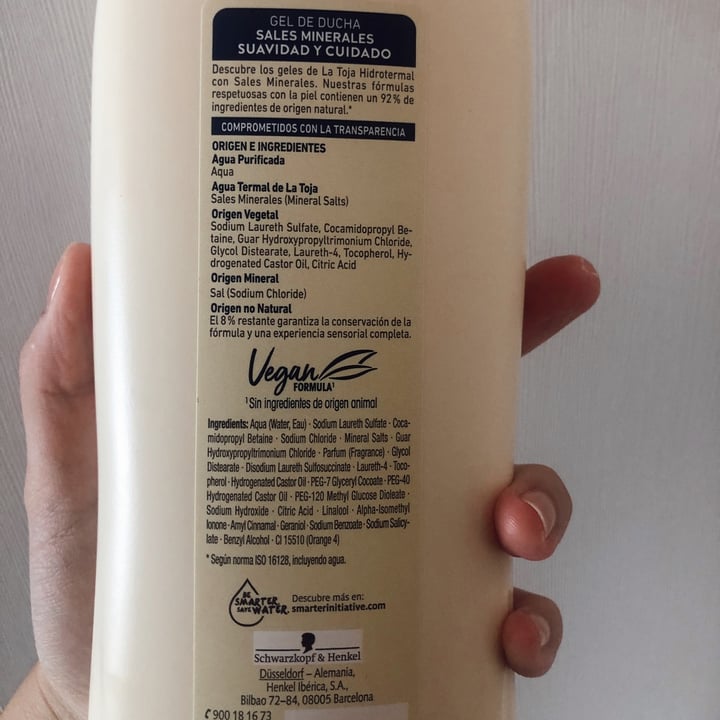 photo of La Toja Gel de Ducha Sales Minerales de Agua Termal shared by @devaalegria on  12 Jul 2022 - review