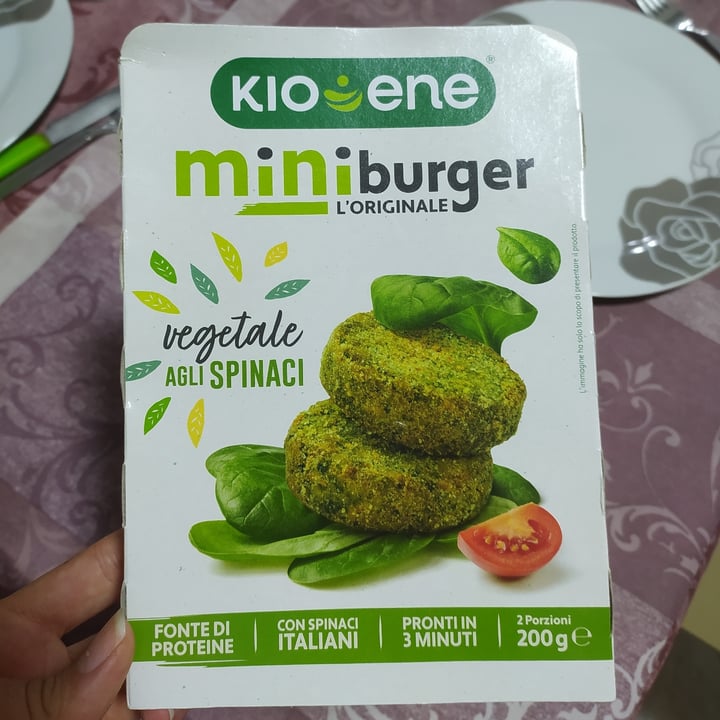 photo of Kioene mini burger agli spinaci shared by @maartine on  04 Sep 2022 - review