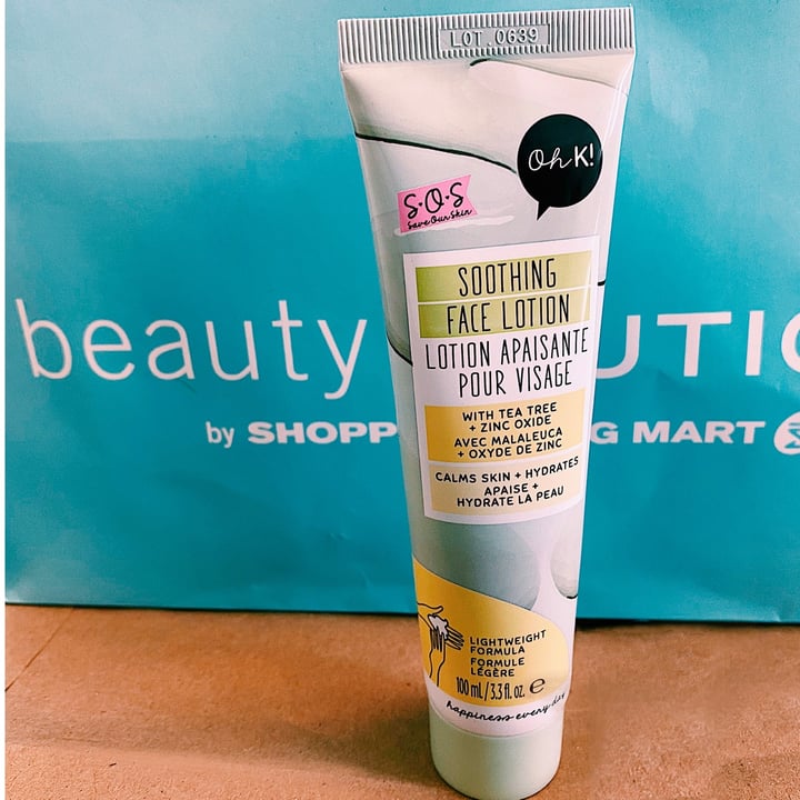 review photo of OhK_Life Soothing Face Lotion With Tea tree + Zinc Oxide shared by @elysesimpson on 04 Mar 2021 - review