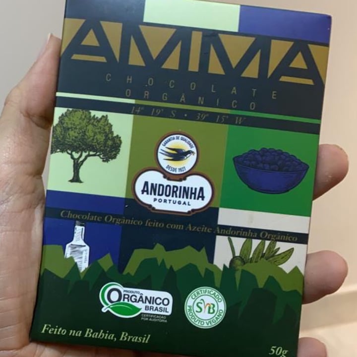 photo of AMMA Chocolate Orgânico Feito Com azeite shared by @pfafreitas on  18 Jul 2021 - review