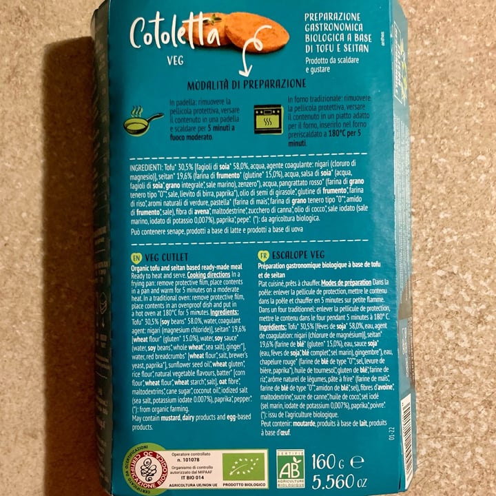 photo of Liveg Cotoletta Veg shared by @adele91m on  15 Jul 2022 - review