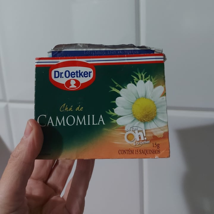 review photo of Dr. Oetker Chá De Camomila shared by @rafabatitucci on 09 May 2022 - review