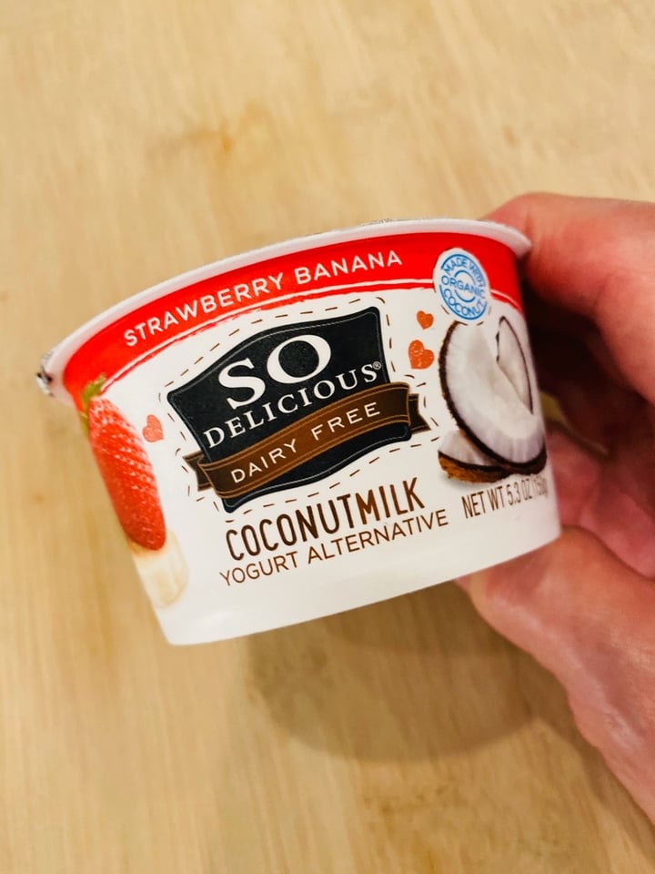 photo of So Delicious Dairy Free Strawberry Banana Coconut Milk Yogurt Alternative shared by @gardenforlife on  23 Dec 2019 - review