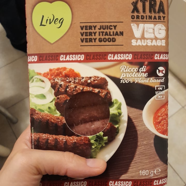 review photo of Liveg Veg sausage shared by @veguidoroma on 10 Oct 2021 - review