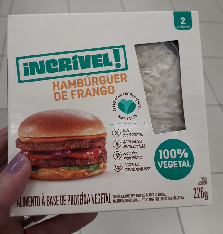 photo of Incrível - Seara Hamburguer Vegetal shared by @marcia1963 on  02 Nov 2022 - review