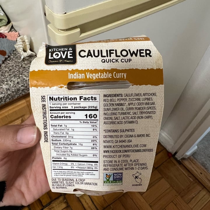 review photo of Kitchen & Love Cauliflower Indian Vegetable Curry shared by @jessycadasilveira on 21 Jun 2022 - review