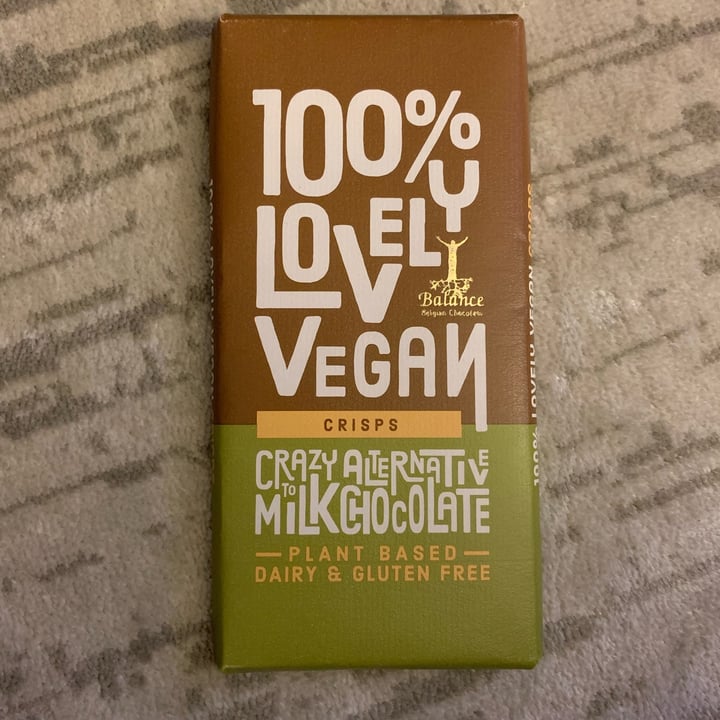 photo of 100% Lovey Vegan Crisps milk chocolate shared by @ripple on  16 Jan 2022 - review