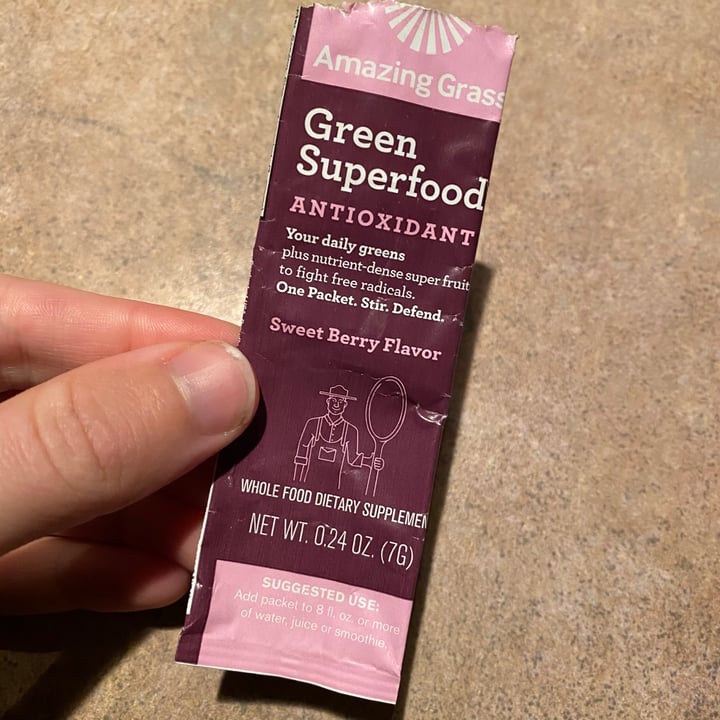 photo of Amazing Grass Green Superfood -Berry shared by @curvycarbivore on  09 Jan 2021 - review