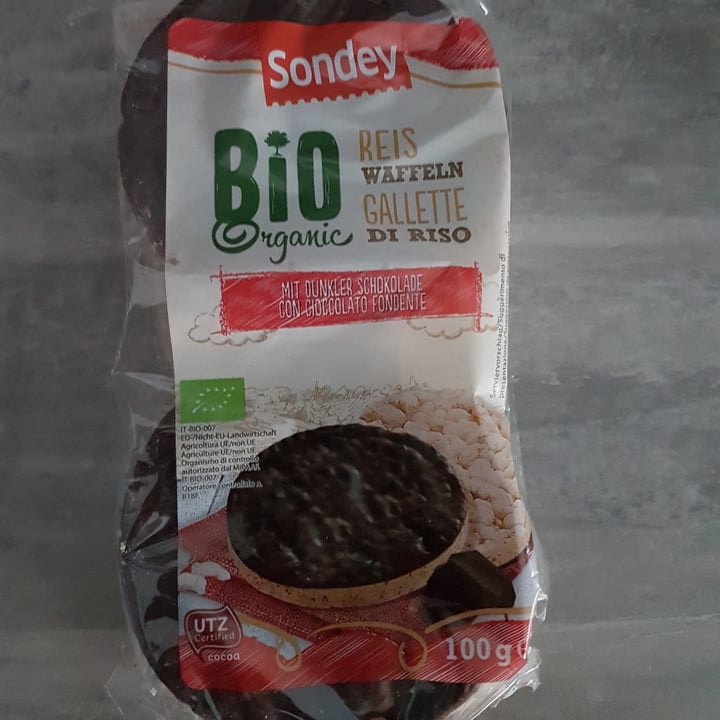 photo of Sondey Gallette di riso bio con cioccolato fondente shared by @saraveg92 on  15 Sep 2021 - review