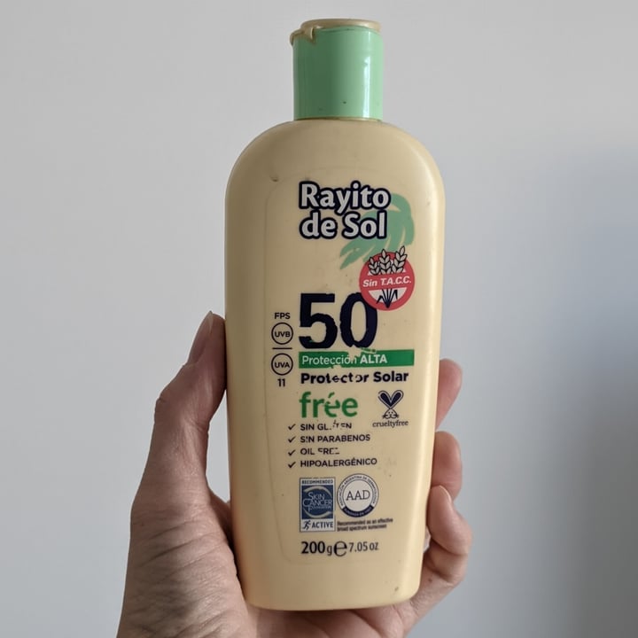 photo of Rayito de Sol Protector Solar Factor 50 UVA 11 shared by @magaby on  20 Sep 2022 - review