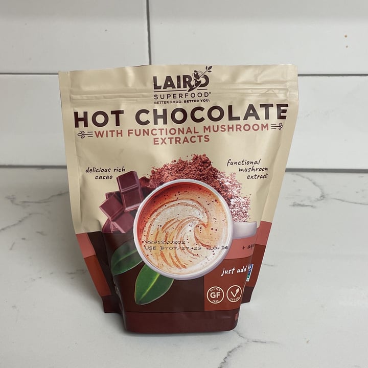 photo of Laird Superfood Hot chocolate with functional mushrooms shared by @mkmiller on  07 Dec 2022 - review