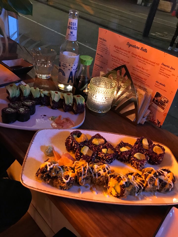 review photo of Vegan Sushi Bar Signature Rolls shared by @bloemloete on 29 Feb 2020 - review