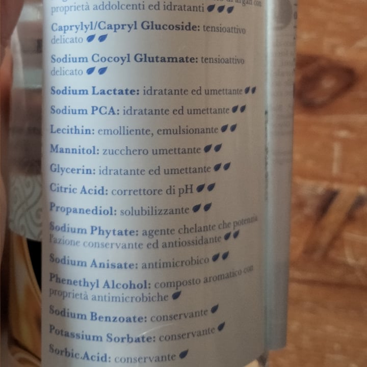 review photo of I Provenzali Acqua Micellare Biologica. Argan Con Acido Ialuronico shared by @naturalmentearia on 26 Mar 2022 - review