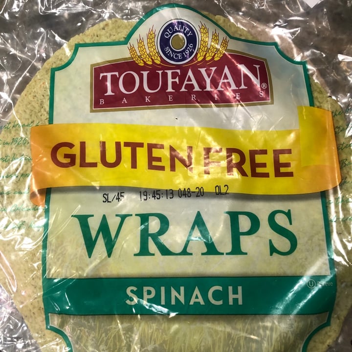 photo of Toufayan Bakeries Gluten Free Spinach Wrap shared by @manuelaw on  27 Apr 2020 - review