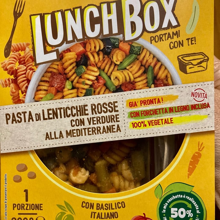 photo of Zerbinati Lunch box pasta di lenticchie rosse con verdura mediterranea shared by @gattaviola on  29 Nov 2022 - review