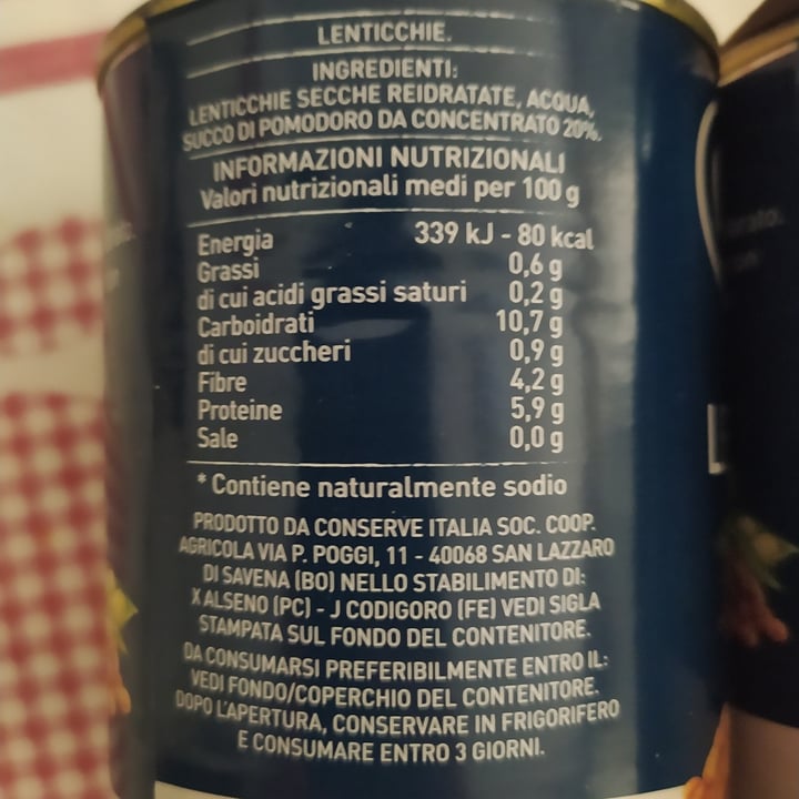 photo of Cirio Lenticchie e Succo Pomodoro shared by @fedechi on  28 Jul 2022 - review