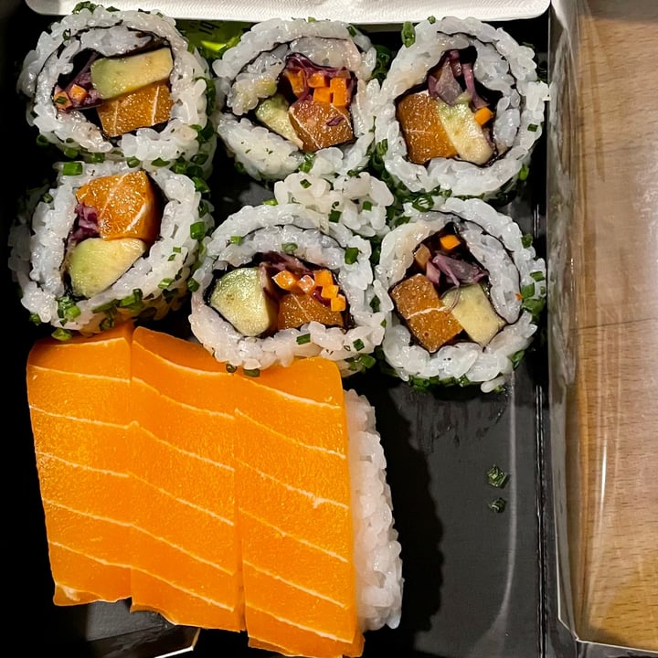 review photo of Wasabi Sushi & Bento - Tottenham Court Road Mini Vegan Xalmon Set shared by @arunan on 13 Aug 2021 - review