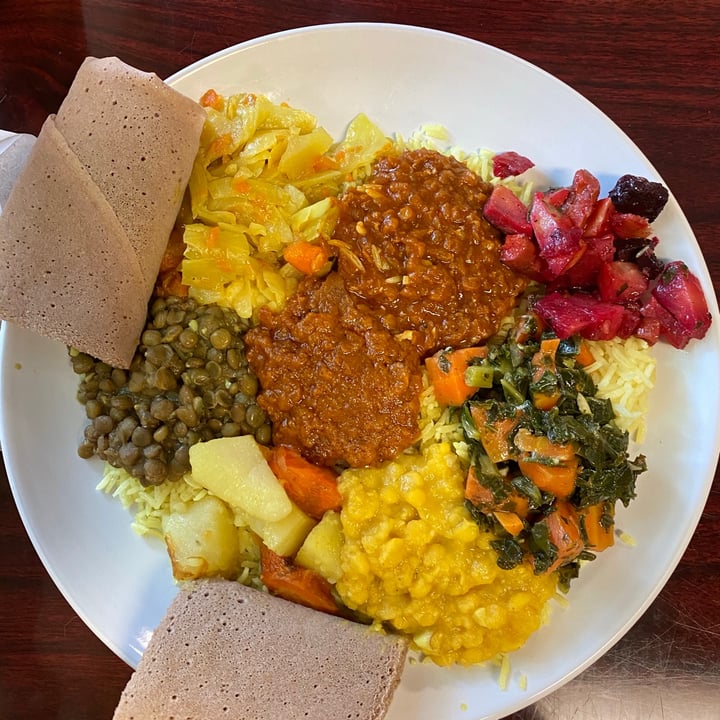 review photo of Nile Ethiopian Restaurant Vegetarian Combo shared by @lilybug on 14 Feb 2021 - review