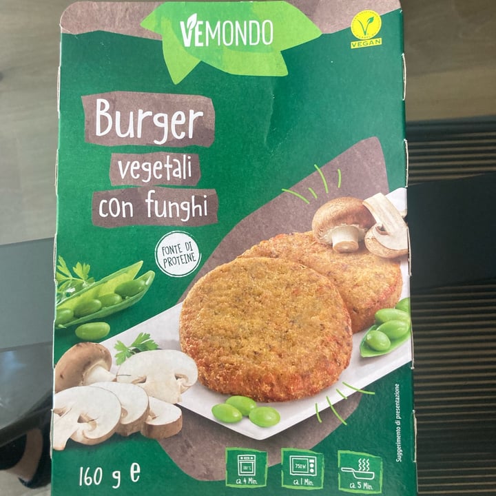 photo of Vemondo Burger Vegetali con Funghi shared by @giuffridailenia on  06 Jul 2022 - review