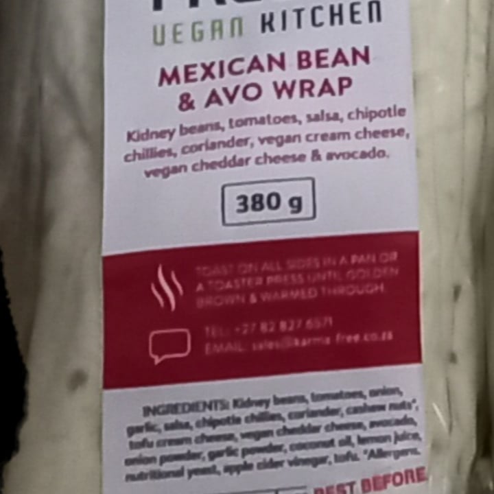 photo of Karma Free Mexican Bean & Avo Wrap shared by @nicole963 on  03 Apr 2022 - review