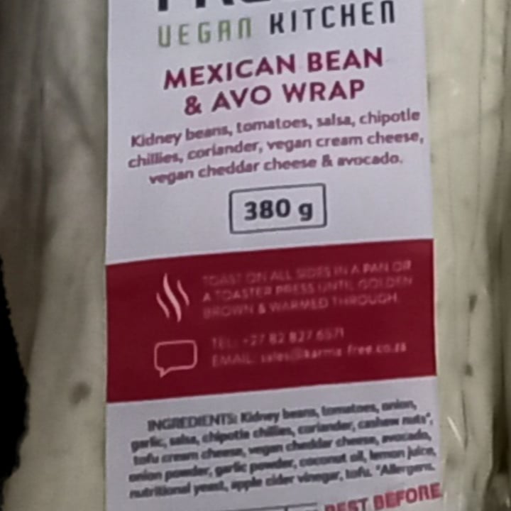 review photo of Karma Free Mexican Bean & Avo Wrap shared by @nicole963 on 03 Apr 2022 - review