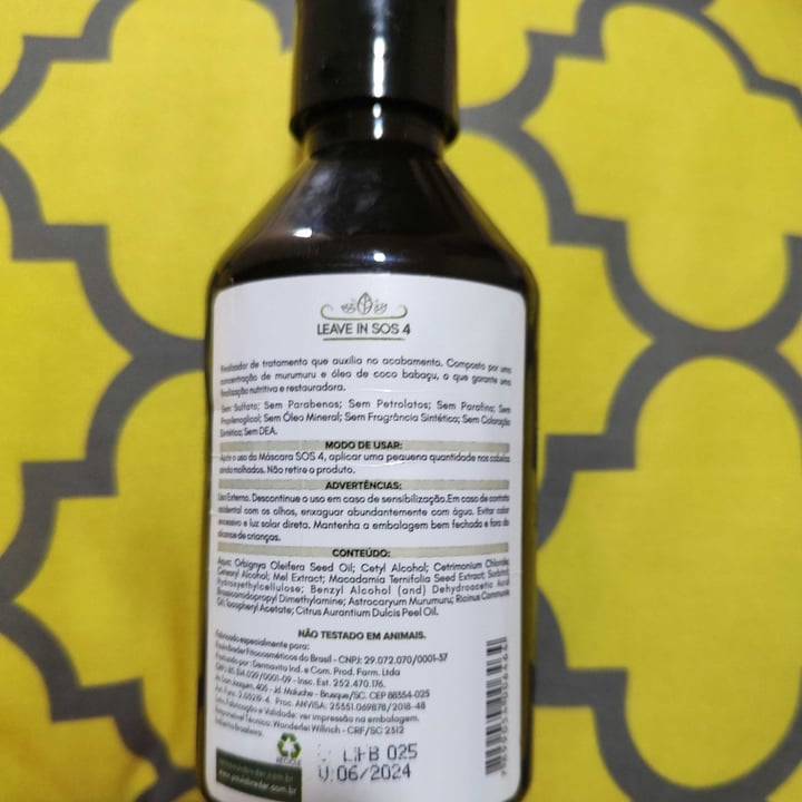 review photo of Paula Breder Fitocosmeticos Leave In SOS 4 shared by @giorgiatabachi on 24 May 2022 - review