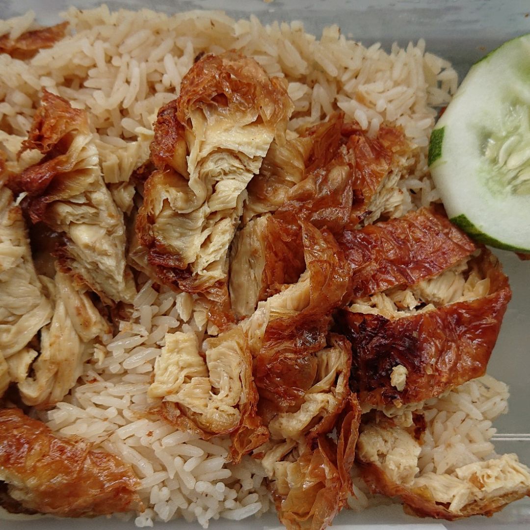 Heavy Rice Chicken Rice at Tanaka Vegetarian (田中素食), Singapore - Vegan Dish ...