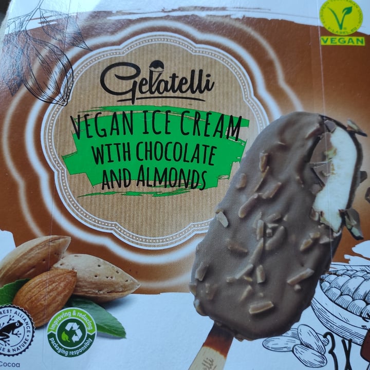 photo of Gelatelli Gelato stecco cioccolato mandorle shared by @eleutheria on  01 Oct 2022 - review