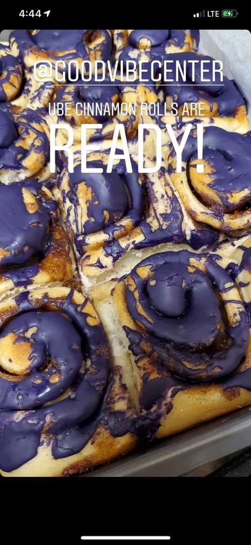 Photo of the dish “UBE Cinnamon Rolls”